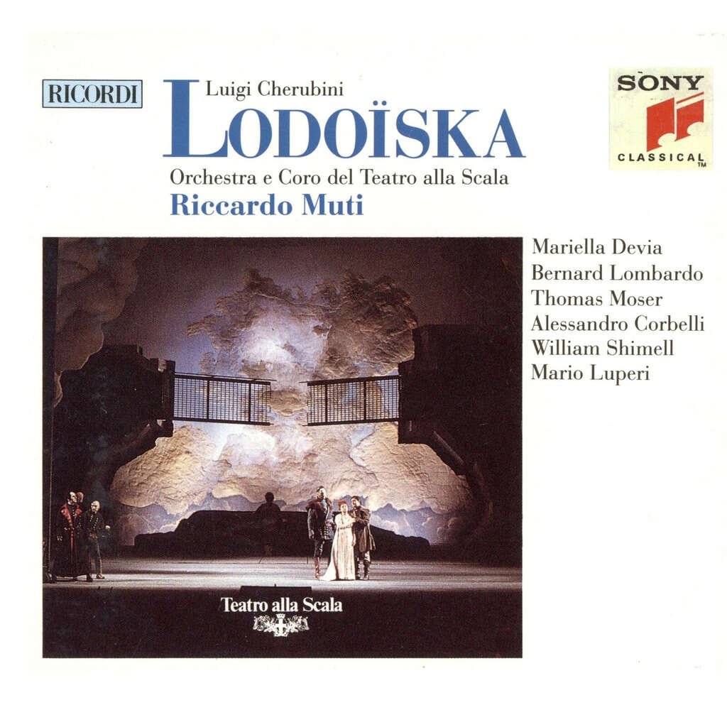 Pochette du CD Lodoïska (Cherubini) dirigé par Riccardo Muti, Sony Classical, 1991