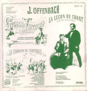 Offenbach, La chanson de Fortunio — Pâris